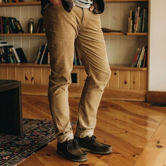 NWOT Taylor Stitch The Slim All Day Pant in British Khaki Cord Corduroy Pants 30 - Picture 1 of 8